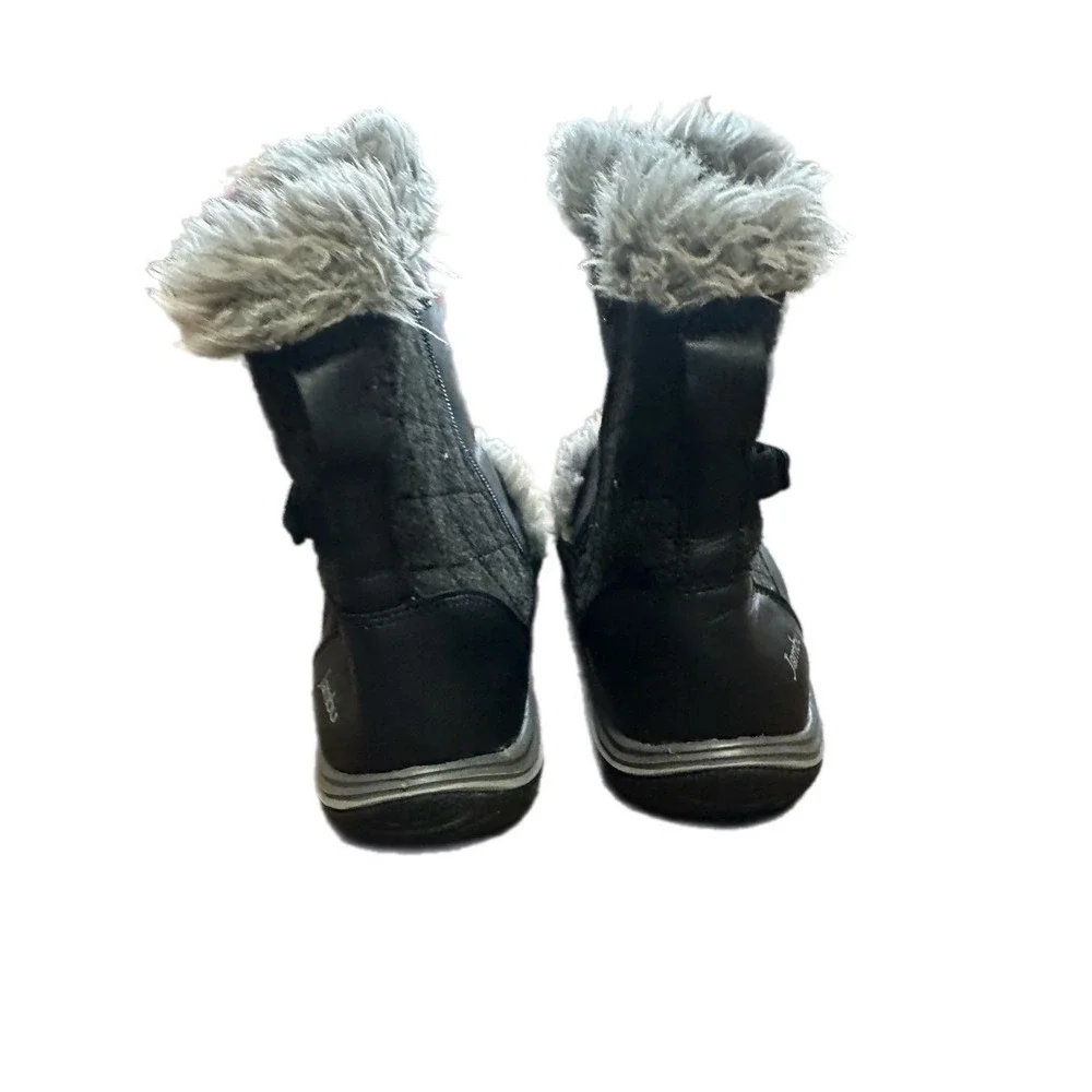 Jambu Eskimo Womens Black Quilted Faux Fur‎ Winter Boots WJ14ESK01 Size 7M